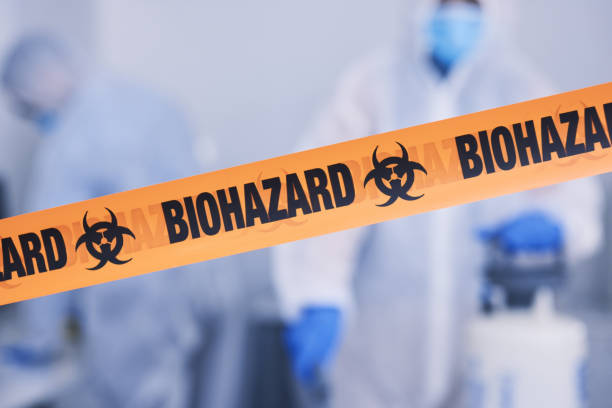 Professional Biohazard Cleanup technician working in Sheldon, TX